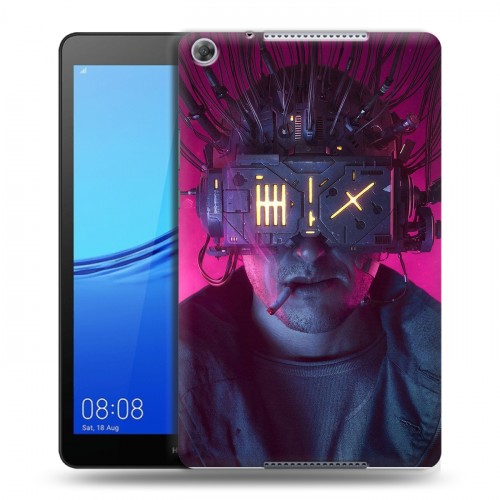 Дизайнерский силиконовый чехол для Huawei MediaPad M5 lite 8 Cyberpunk 2077