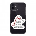 Полупрозрачный дизайнерский силиконовый чехол для Iphone 12 День Святого Валентина