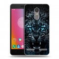 Дизайнерский пластиковый чехол для Lenovo K6 Темный леопард