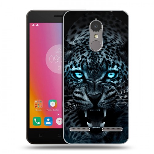 Дизайнерский пластиковый чехол для Lenovo K6 Темный леопард