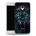 Дизайнерский пластиковый чехол для Meizu M5s Темный леопард