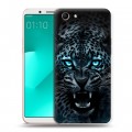 Дизайнерский пластиковый чехол для OPPO A83 Темный леопард
