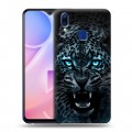 Дизайнерский пластиковый чехол для Vivo Y95 Темный леопард