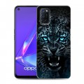 Дизайнерский пластиковый чехол для OPPO A52 Темный леопард