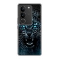 Дизайнерский силиконовый чехол для Vivo S17 Темный леопард