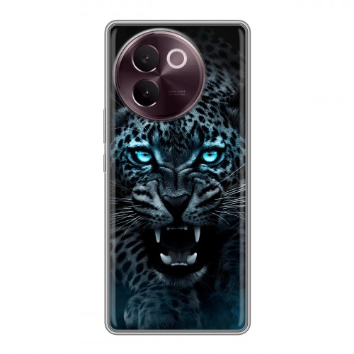 Дизайнерский силиконовый чехол для Vivo V30e Темный леопард