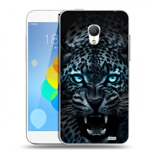 Дизайнерский пластиковый чехол для  Meizu MX3 Темный леопард