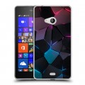 Дизайнерский пластиковый чехол для Microsoft Lumia 540 Геометрия неона