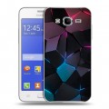 Дизайнерский пластиковый чехол для Samsung Galaxy J7 Геометрия неона