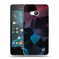 Дизайнерский пластиковый чехол для Microsoft Lumia 550 Геометрия неона