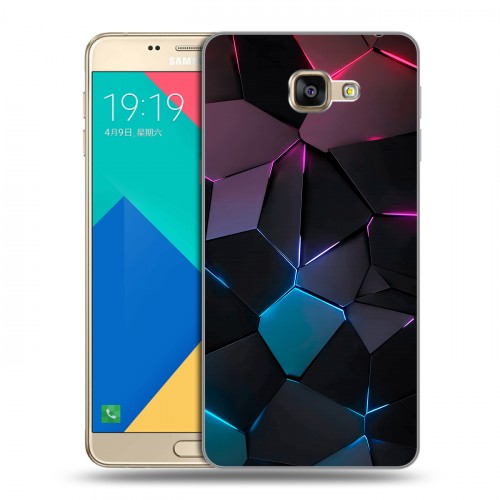 Дизайнерский силиконовый чехол для Samsung Galaxy A9 Геометрия неона
