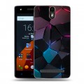 Дизайнерский силиконовый чехол для Wileyfox Storm Геометрия неона