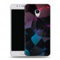 Дизайнерский пластиковый чехол для Meizu M5s Геометрия неона