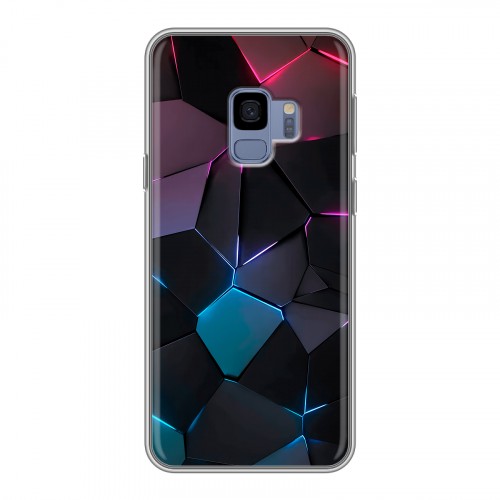 Дизайнерский силиконовый чехол для Samsung Galaxy S9 Геометрия неона