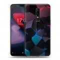 Дизайнерский пластиковый чехол для OnePlus 6 Геометрия неона