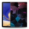 Дизайнерский силиконовый чехол для Samsung Galaxy Tab S4 Геометрия неона