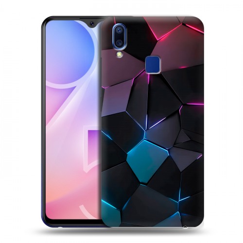 Дизайнерский пластиковый чехол для Vivo Y95 Геометрия неона