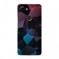 Дизайнерский пластиковый чехол для Google Pixel 3a Геометрия неона