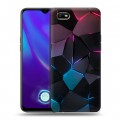 Дизайнерский силиконовый с усиленными углами чехол для OPPO A1k Геометрия неона