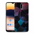 Дизайнерский силиконовый чехол для Nokia 2.3 Геометрия неона