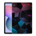 Дизайнерский силиконовый чехол для Samsung Galaxy Tab S6 Lite Геометрия неона