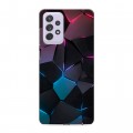 Дизайнерский пластиковый чехол для Samsung Galaxy A72 Геометрия неона