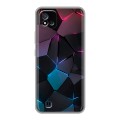 Дизайнерский силиконовый чехол для Realme C20 Геометрия неона