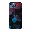 Дизайнерский силиконовый чехол для Iphone 13 Геометрия неона
