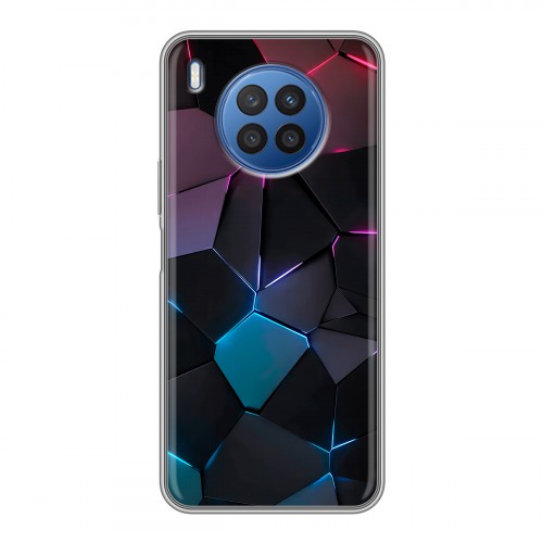 Дизайнерский силиконовый чехол для Huawei Nova 8i Геометрия неона