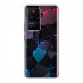 Дизайнерский силиконовый чехол для Xiaomi Poco F4 Геометрия неона