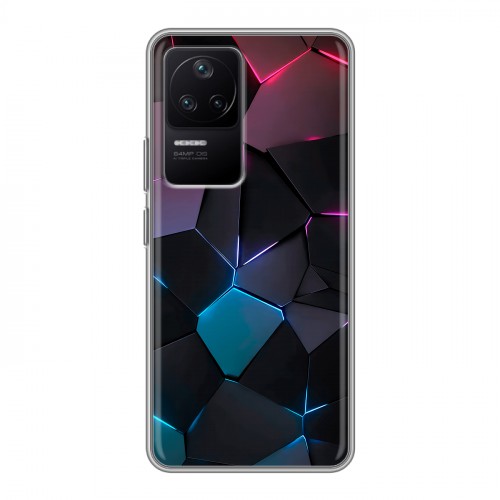 Дизайнерский силиконовый чехол для Xiaomi Poco F4 Геометрия неона