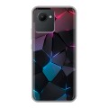 Дизайнерский силиконовый чехол для Realme C30 Геометрия неона