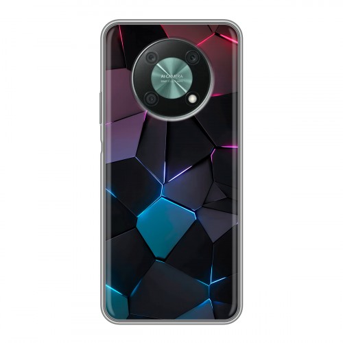 Дизайнерский силиконовый чехол для Huawei Nova Y90 Геометрия неона