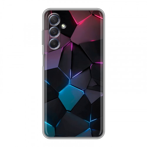 Дизайнерский силиконовый чехол для Samsung Galaxy M54 Геометрия неона