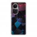 Дизайнерский силиконовый чехол для OPPO Reno10 Геометрия неона