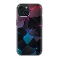 Дизайнерский силиконовый чехол для Iphone 15 Геометрия неона