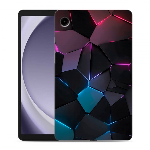 Дизайнерский силиконовый чехол для Samsung Galaxy Tab A9 Геометрия неона