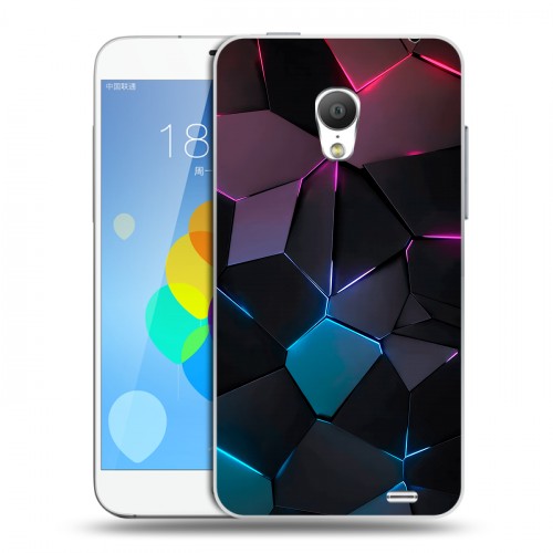Дизайнерский пластиковый чехол для  Meizu MX3 Геометрия неона