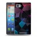 Дизайнерский пластиковый чехол для Lenovo Vibe Z Геометрия неона