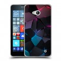 Дизайнерский пластиковый чехол для Microsoft Lumia 640 Геометрия неона