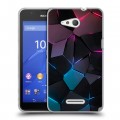 Дизайнерский пластиковый чехол для Sony Xperia E4g Геометрия неона