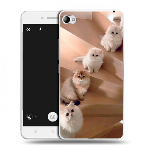 Дизайнерский пластиковый чехол для Lenovo S90 Котята