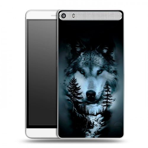 Дизайнерский пластиковый чехол для Lenovo Phab Plus Лесной волк