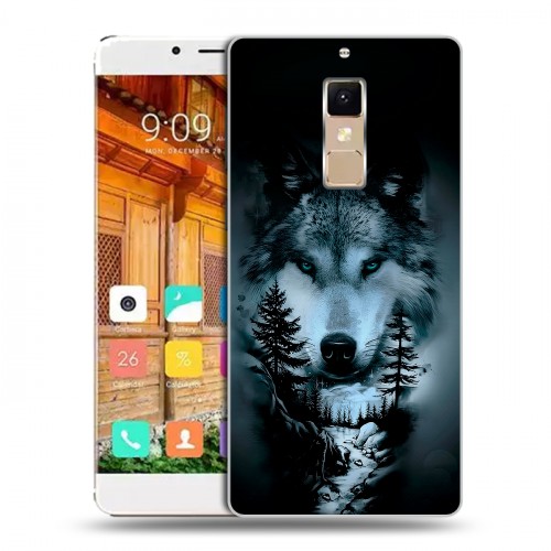 Дизайнерский пластиковый чехол для Elephone S3 Лесной волк