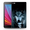 Дизайнерский силиконовый чехол для Huawei MediaPad T2 7.0 Pro Лесной волк