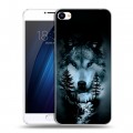 Дизайнерский пластиковый чехол для Meizu U20 Лесной волк