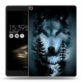 Дизайнерский силиконовый чехол для ASUS ZenPad 3S 10 Лесной волк