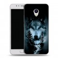 Дизайнерский пластиковый чехол для Meizu M5s Лесной волк