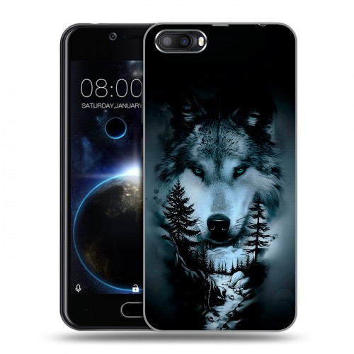 Дизайнерский пластиковый чехол для Doogee Shoot 2 Лесной волк