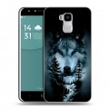 Дизайнерский пластиковый чехол для Doogee Y6 Лесной волк